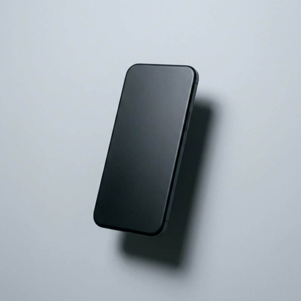 Refurbished Smartphone in mattem Schwarz